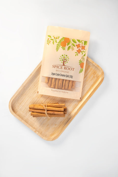 Organic Ceylon Cinnamon Quills 100g