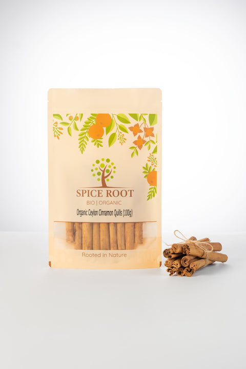 Organic Ceylon Cinnamon Quills 100g