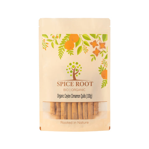 Organic Ceylon Cinnamon Quills 100g