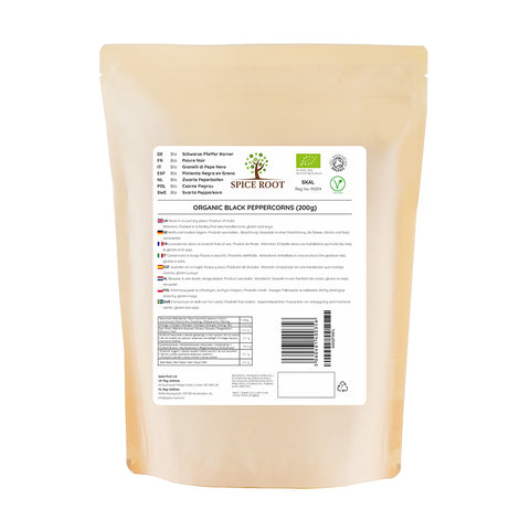 Organic Black Peppercorns 200g