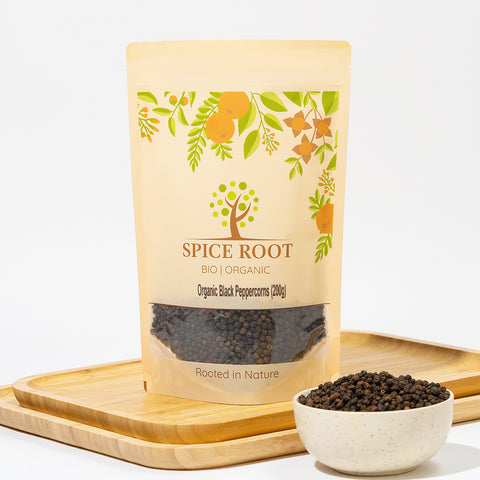 Organic Black Peppercorns 200g