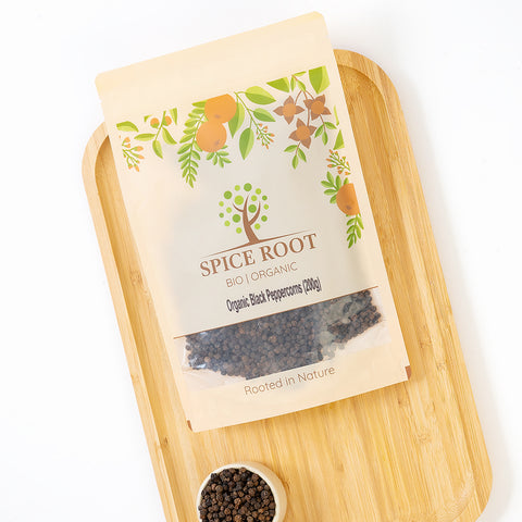 Organic Black Peppercorns 200g