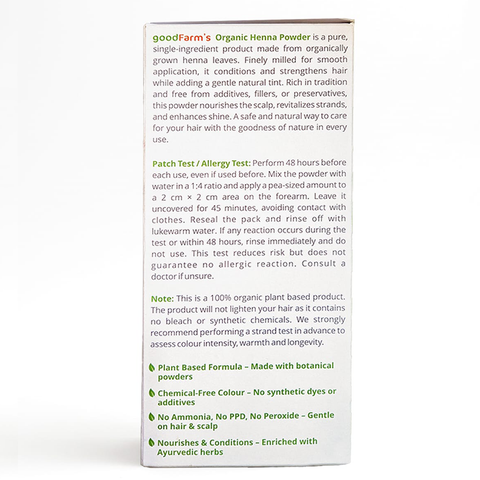 goodFarm Organic Henna Powder 250g