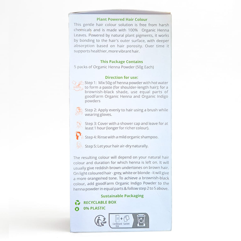 goodFarm Organic Henna Powder 250g