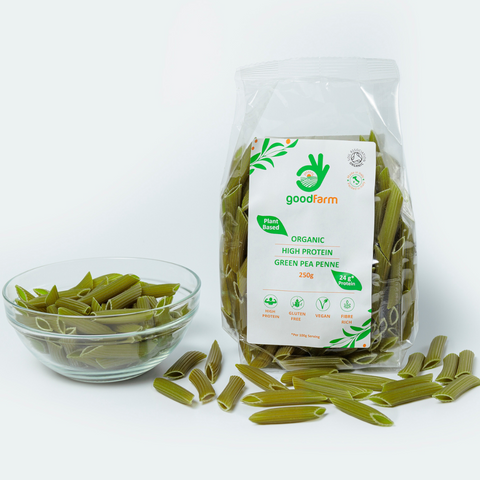 goodFarm Organic Green Pea Penne 250g x 4