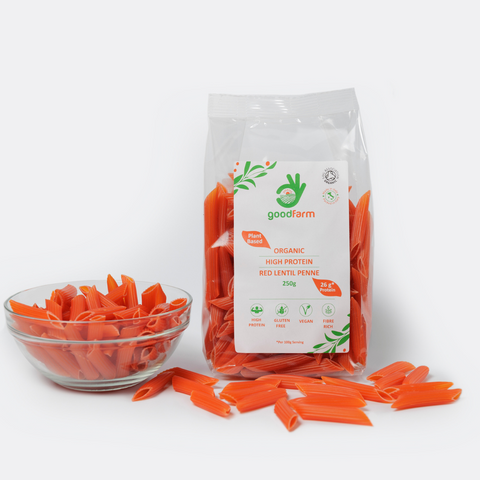 goodFarm Organic Red Lentil Penne 250g x 4