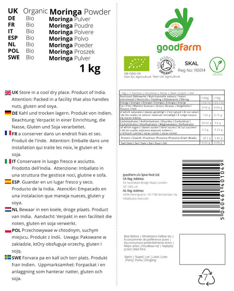 goodFarm Organic Moringa Powder 1kg