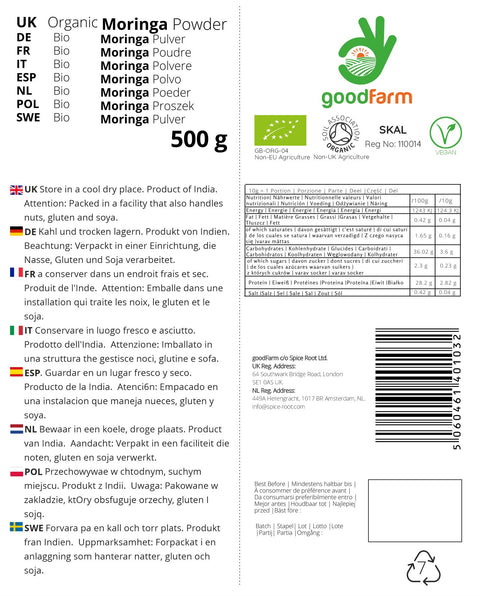 goodFarm Bio Moringa Pulver 500g